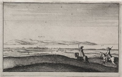 Engelska vyer: Isle of Wight från Portsmouth. av Wenceslaus Hollar
