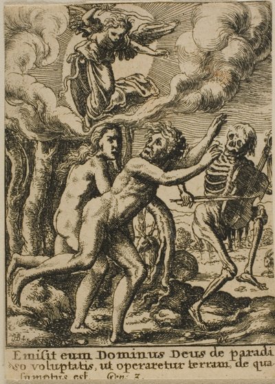 Utvisning från paradiset av Wenceslaus Hollar