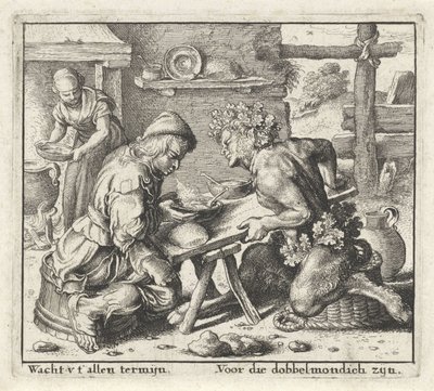 Fabel om Satyren och bonden Fables (serietitel) av Wenceslaus Hollar
