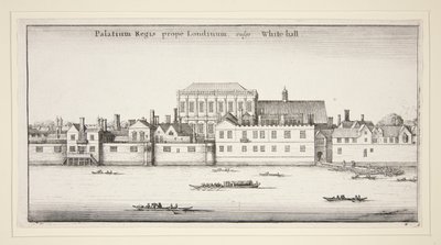 Fyra vyer över Westminster, Lambeth och Whitehall, ur serien Londonvyer av Wenceslaus Hollar