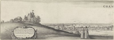 Utsikt över Greenwich (vänster tallrik) Greenwich (titel på objekt) av Wenceslaus Hollar