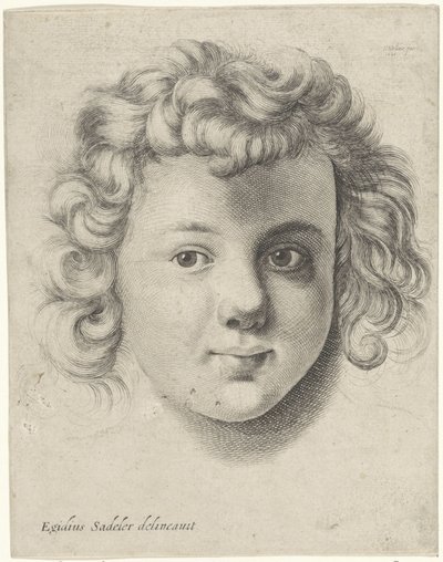 Ett barns huvud av Wenceslaus Hollar