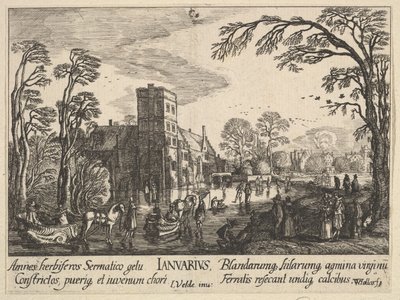 Januari, 1628-29. av Wenceslaus Hollar