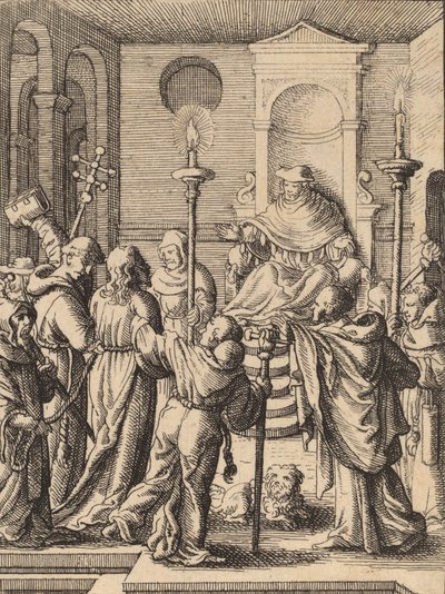 Jesus före Annas. av Wenceslaus Hollar