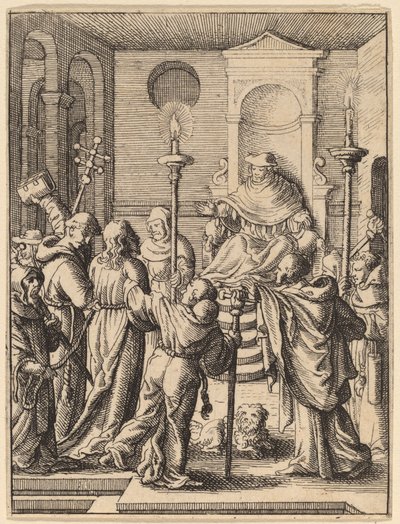 Jesus före Annas av Wenceslaus Hollar