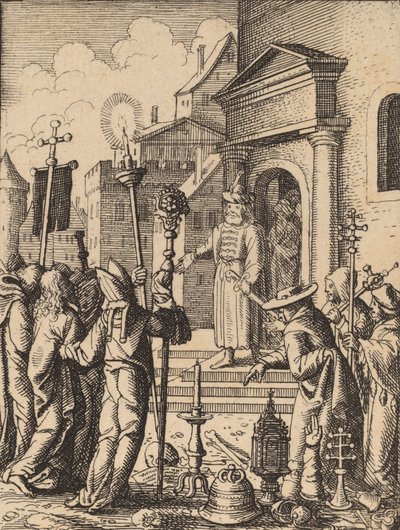 Jesus inför Pilatus. av Wenceslaus Hollar