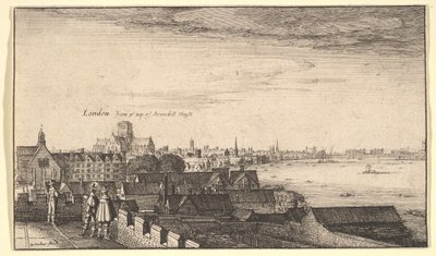 London från Arundel House, 1643. av Wenceslaus Hollar