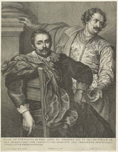 Luke och Cornelis av Wael av Wenceslaus Hollar