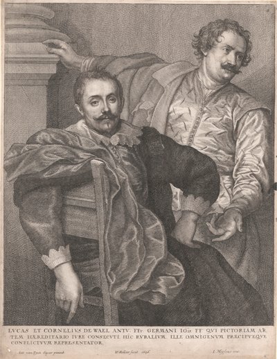 Luke och Cornelius de Wael av Wenceslaus Hollar
