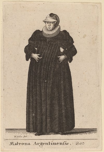argentinsk matrona av Wenceslaus Hollar