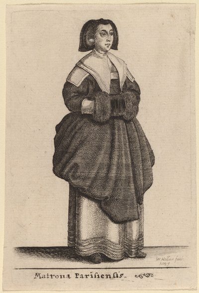 Matrona i Paris av Wenceslaus Hollar
