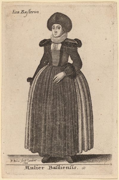 En kvinna från Basel av Wenceslaus Hollar