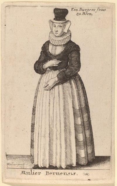Bernerskvinnan av Wenceslaus Hollar