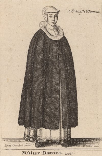 En dansk kvinna. av Wenceslaus Hollar