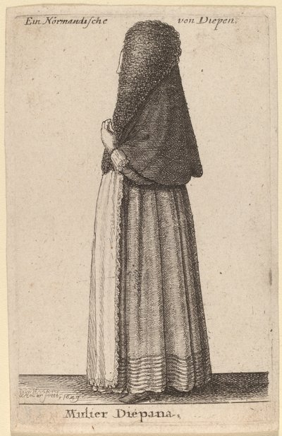 Diepanas fru av Wenceslaus Hollar