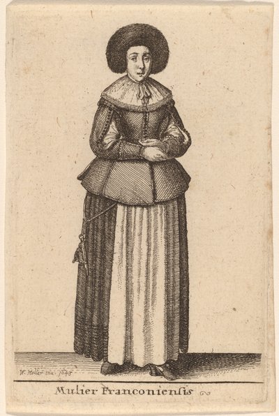 En frankisk kvinna av Wenceslaus Hollar