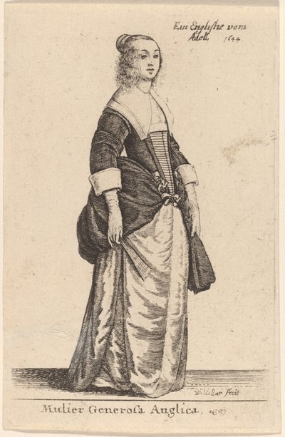 En generös engelsk kvinna av Wenceslaus Hollar