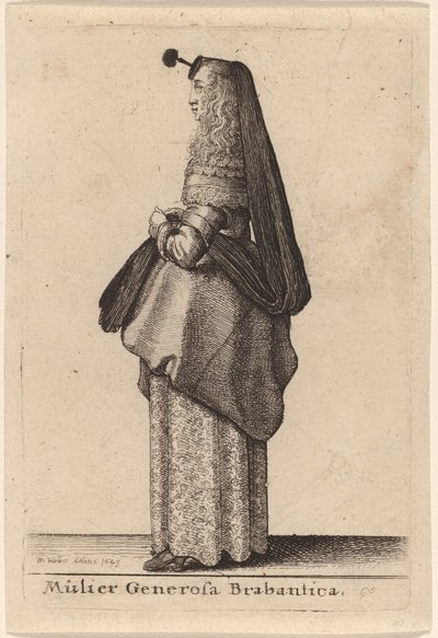 En generös kvinna från Brabant av Wenceslaus Hollar
