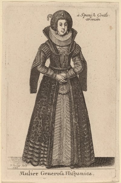 En generös spansk kvinna av Wenceslaus Hollar
