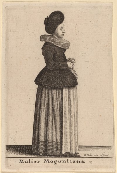 En kvinna från Mainz av Wenceslaus Hollar