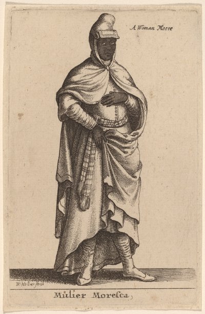 Moriska Mulier av Wenceslaus Hollar