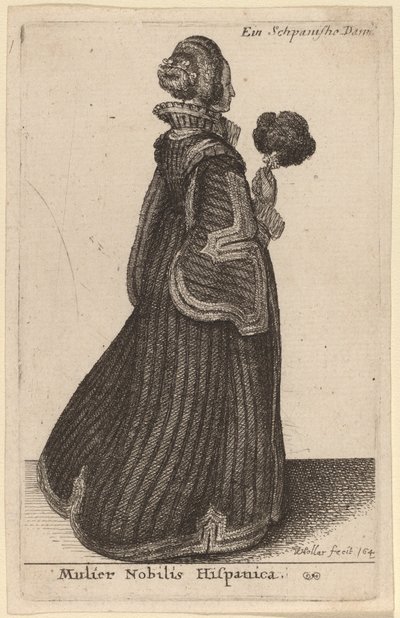 En spansk adelsdam av Wenceslaus Hollar