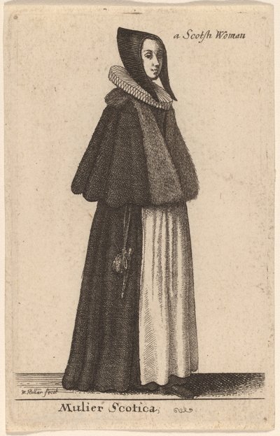 En skotsk kvinna av Wenceslaus Hollar