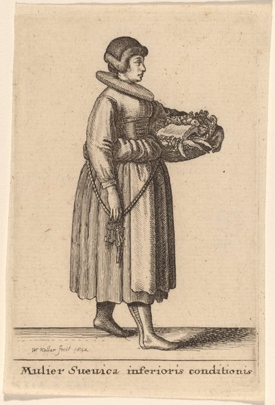 En svensk kvinna i sämre skick av Wenceslaus Hollar