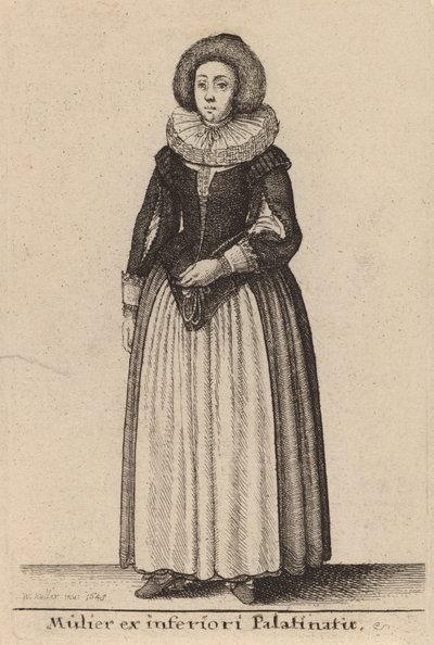 En kvinna från det underlägsna Palainatus, 1643. av Wenceslaus Hollar
