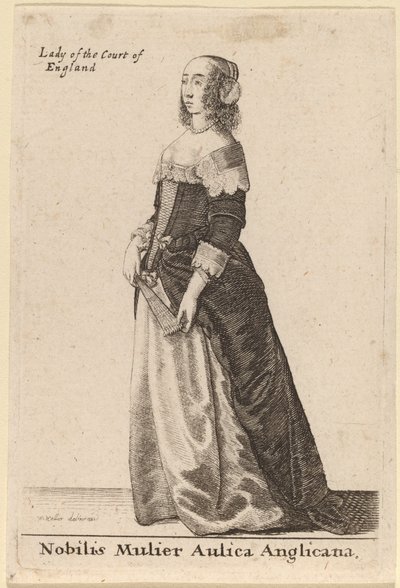 A Noble Lady of the English Court av Wenceslaus Hollar
