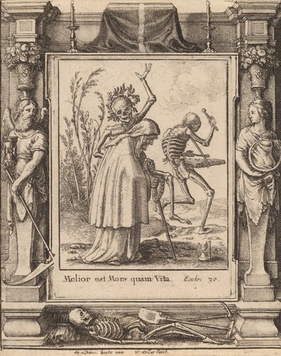 Gammal kvinna, 1651. av Wenceslaus Hollar