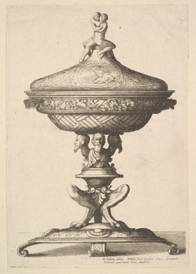 Utsmyckad bägare, 1642. av Wenceslaus Hollar