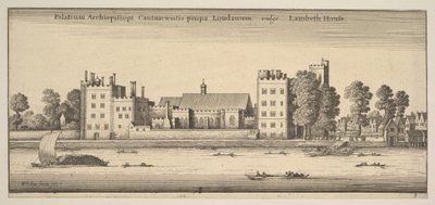 Palace of the Archbishop of Canterbury nära London Lambeth House Lambeth House: P..., 1647 av Wenceslaus Hollar