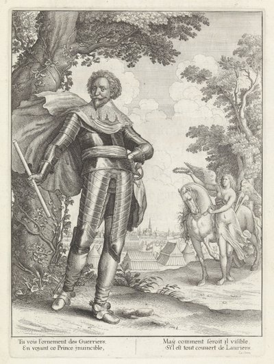 Porträtt av Frederik Hendrik, prins van Oranje Historia om inträdet av den mest kristna kungens drottningmodern i Nederländernas förenade provinser. (serietitel) av Wenceslaus Hollar