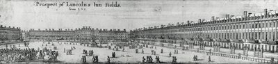 Prospekt av Lincolns Inn Fields, ca 1650 av Wenceslaus Hollar