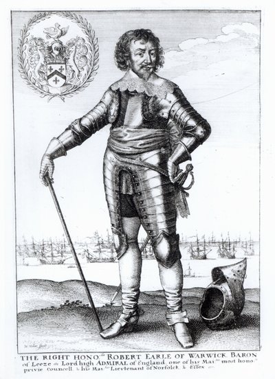 Robert Rich, 2nd Earl o Warwick swed av Wenceslaus Hollar