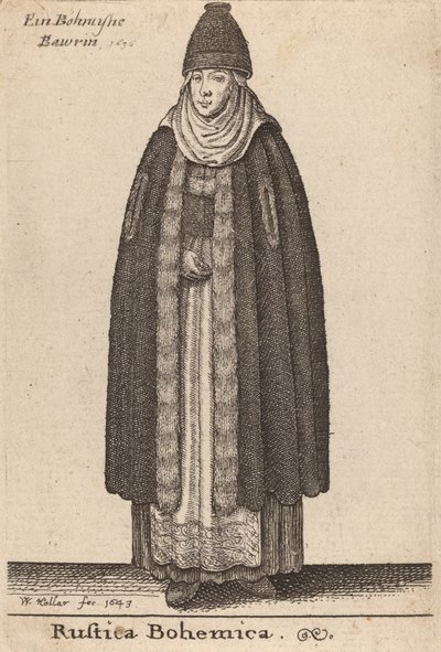Bohemiska landsbygden, 1643. av Wenceslaus Hollar