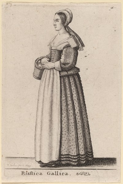 fransk landsbygd av Wenceslaus Hollar