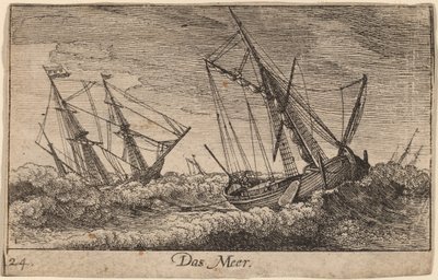 Havsscen av Wenceslaus Hollar