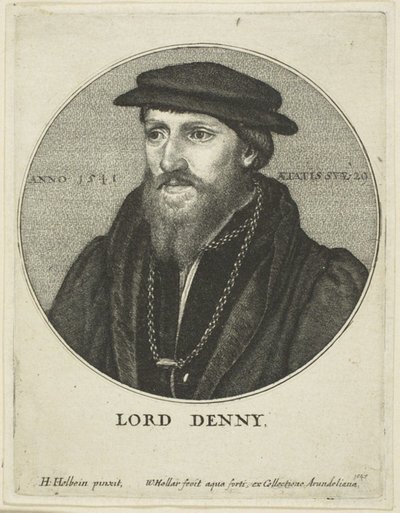 Sir Anthony Denny av Wenceslaus Hollar