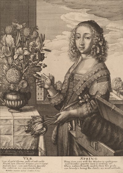 Våren, 1641. av Wenceslaus Hollar