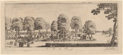 Vår: Skjutbanan, ca. 16281629. av Wenceslaus Hollar