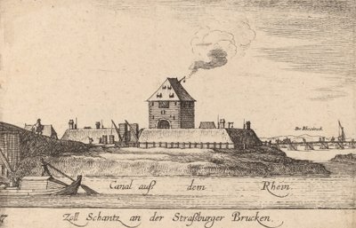 Strasbourg: Tullhuset, 1635. av Wenceslaus Hollar