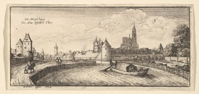 Strasbourg, ur "Tyska vyer" av Wenceslaus Hollar