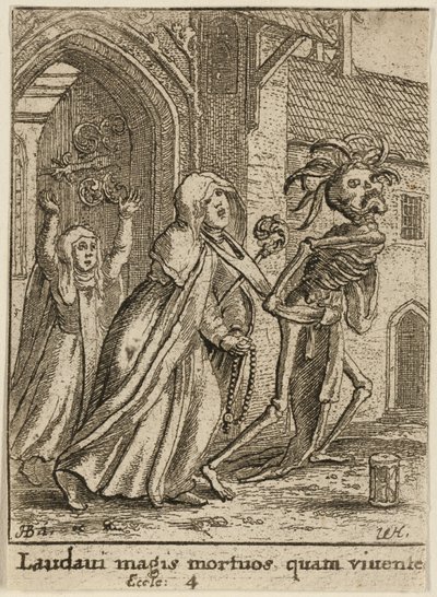 Abbedissan och döden av Wenceslaus Hollar