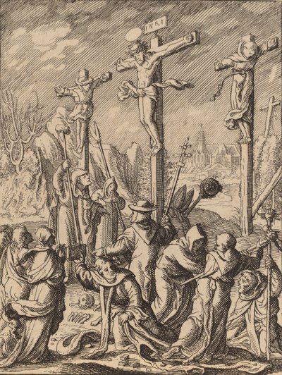 Korsfästelsen. av Wenceslaus Hollar