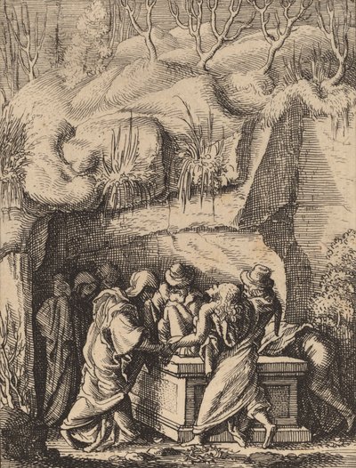 Gravläggningen. av Wenceslaus Hollar