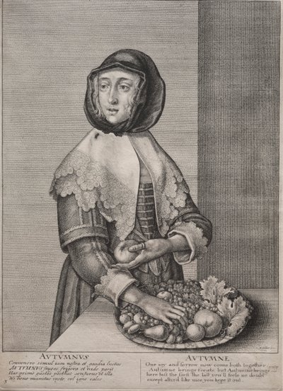 De fyra årstiderna: Höst av Wenceslaus Hollar