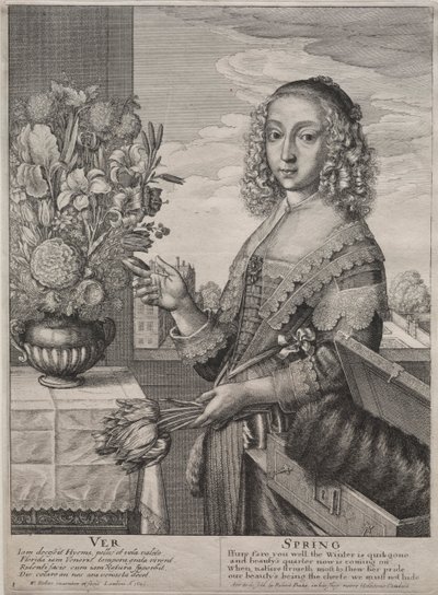 De fyra årstiderna: Våren, 1641. av Wenceslaus Hollar