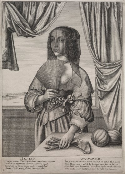 De fyra årstiderna: Sommaren, 1641. av Wenceslaus Hollar